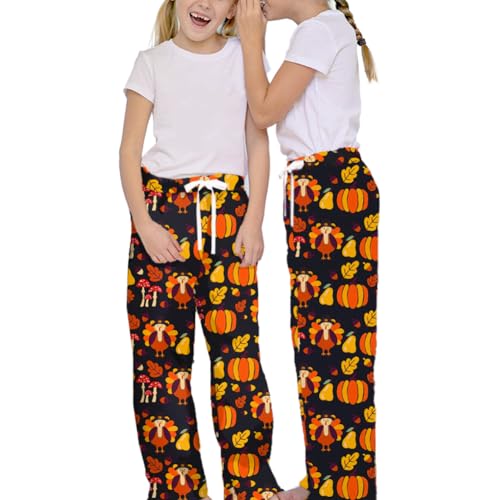 Image of Remimi Girl Boy Plaid Pants Drawstring Summer Casual Loose Bottoms 5-14 Years