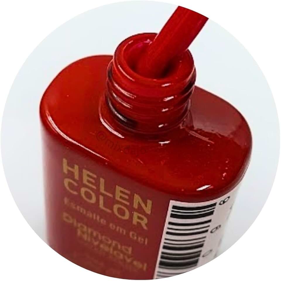 Esmalte em gel Vermelho Helen color Diamond 38 15ml