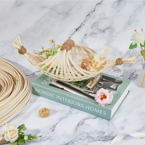 SUPERFINDINGS 1Bundle 500g 0.6x0.1cm Reed Rattan Reed for Basket Weaving and Furniture Making Rattan Repair Supplies Natural Rattan Crafts Material - Image 4