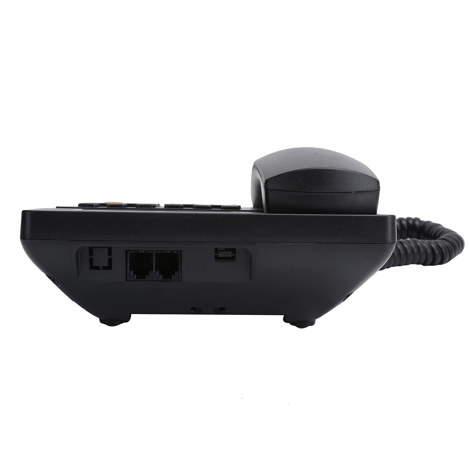 Schnurgebundenes Telefon, Kabelgebundenes Haustelefon, Telefon mit Großen Tasten für ältere Menschen, Anrufer ID-Anzeige/HD Anrufqualität (Rauschunterdrückung), Plug-and-Play. Schwarz