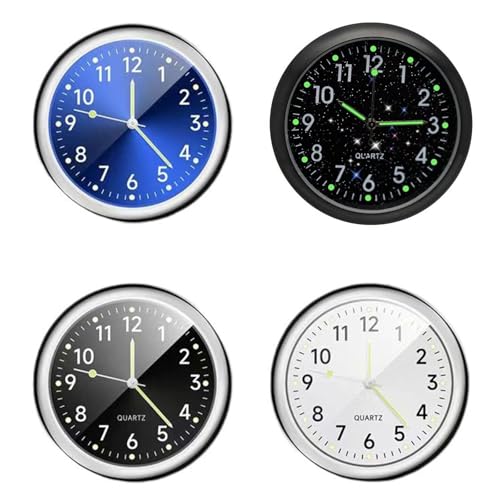 4 Uds Relojes De Coche, 4 Uds Cinta De Doble Cara, Mini Reloj De Cuarzo, Reloj De Metal, Accesorios para C