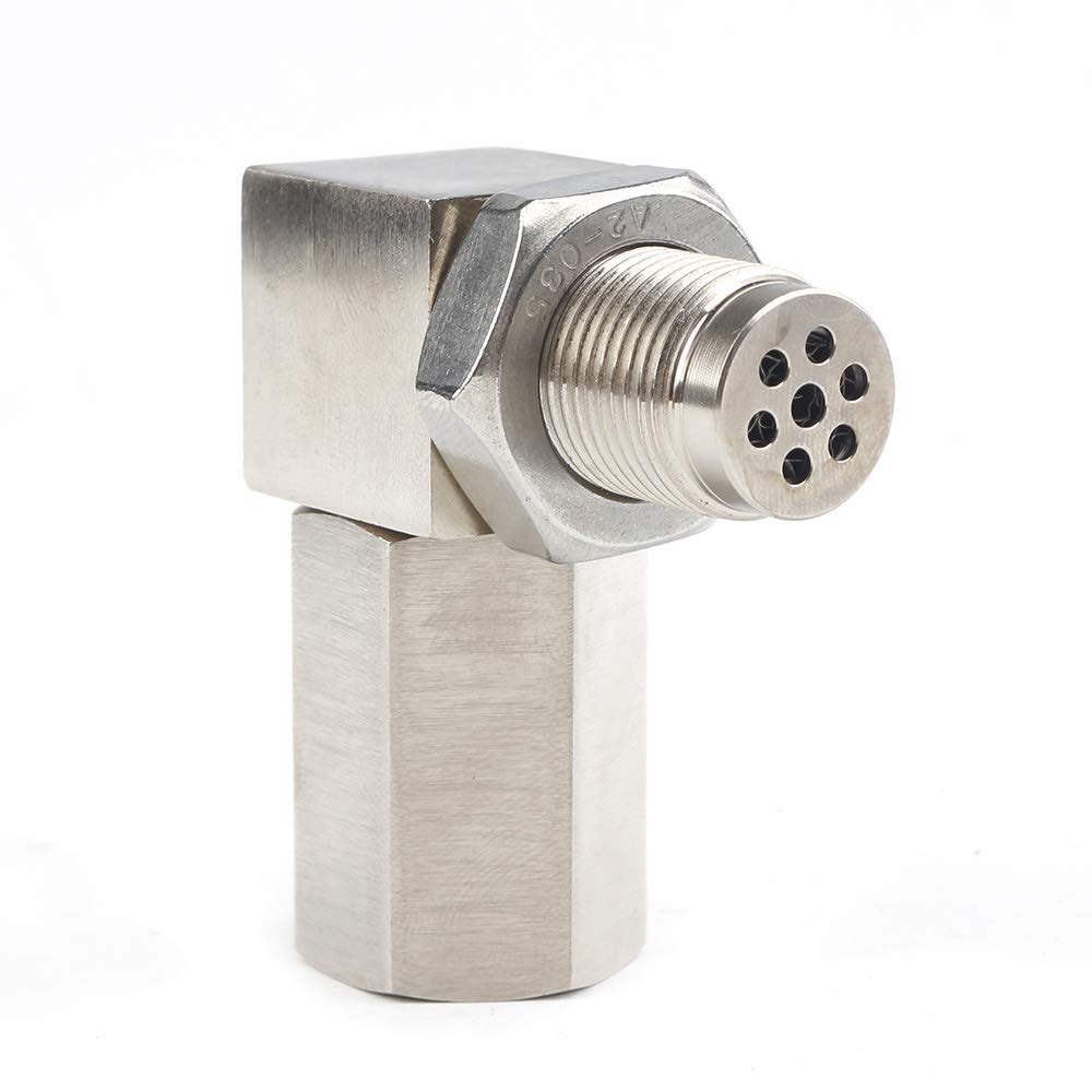 Universal Oxygen Sensor Extender 90 Degree 02 Bung Extension Catalytic Converter O2 Oxygen Sensor Spacer Automobile sensor parts accessories (Color : 90 degree joint)