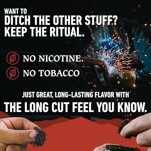 Image of Smokey Mountain Herbal Long Cut - Blood Orange - 10 Can Box - Tobacco Free and Nicotine Free Snuff
