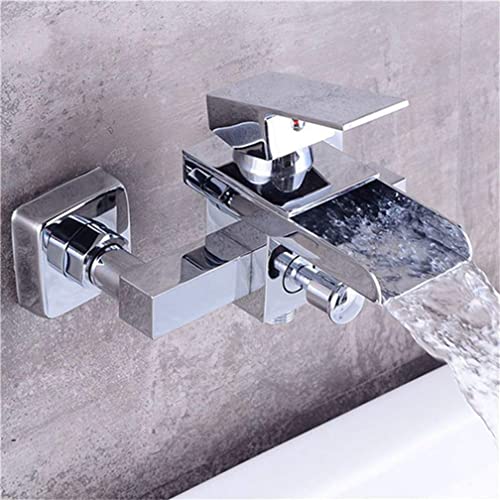 Ensemble cascade baignoire chrome B au fini miroir haut de gamme