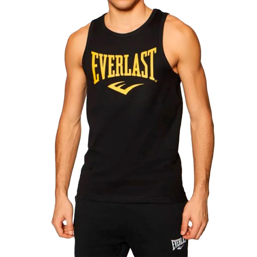 Everlast Logo Sleeveless T-Shirt L Black