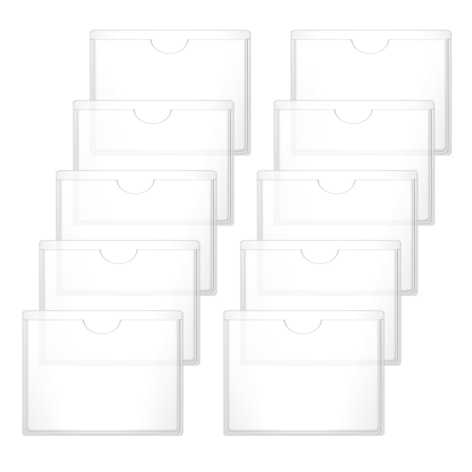 Soporte para Tarjeta de Discapacitado en Parabrisas, 10 piezas Soporte Adhesivo para Tarjeta VTC/Taxi/Ticket de Disco de Estacionamiento - Coche/Parabrisas