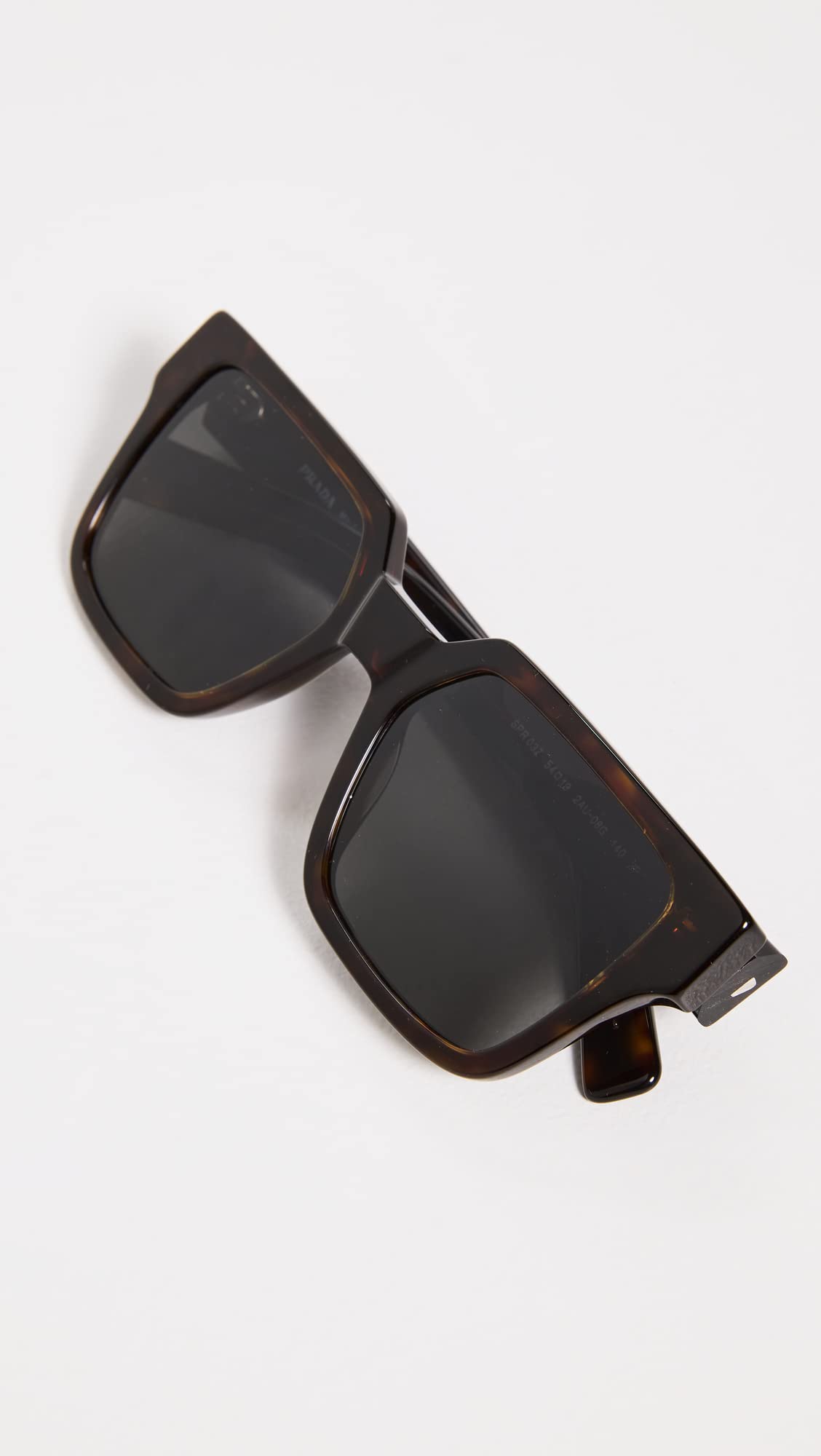 Prada 03ZS Square Sunglasses, Tortoise/Polarized Black, | B2B