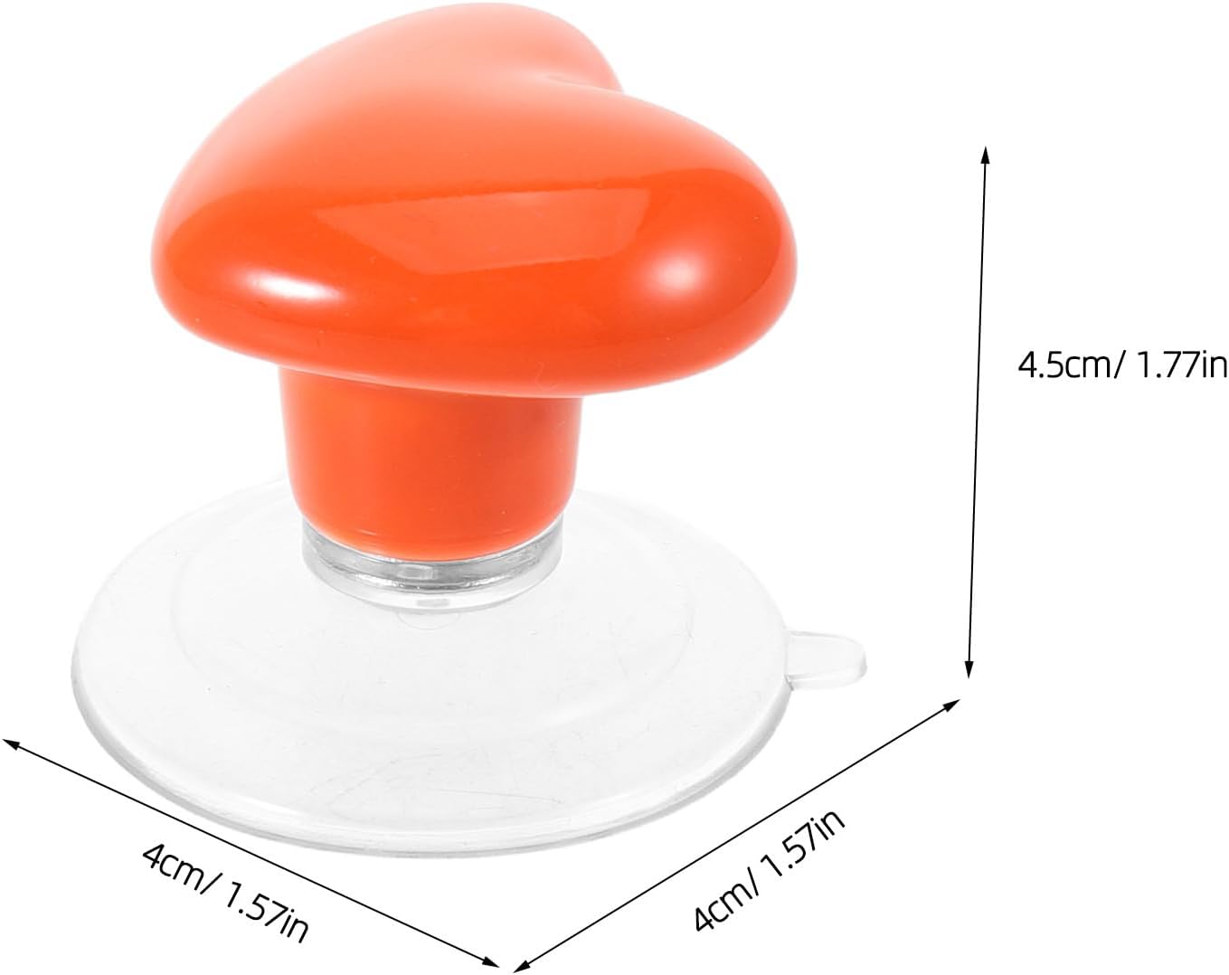 VINTORKY Ruler Grip Suction Cup Handle - Suction Cup for Lifting Quilting Sewing Rule & Templates - Heart Shape Quilting Ruler Holder Handle Strong Adsorption