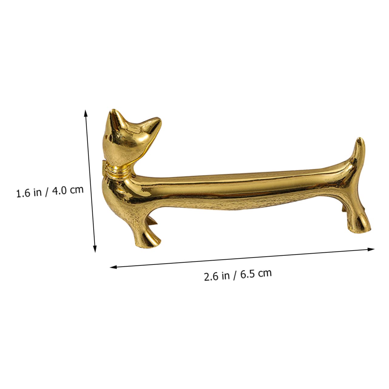 SMASOLO Adorable Cat Design Metal Chopstick Rest Kitchen Utensil Holder Prevents Rolling Easy to Clean for Restaurant and Home Use