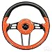 RHOX Aviator 4 Golf Cart Steering Wheel (Orange)