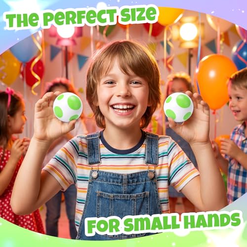 Image of 12 Pcs Stress Balls Party Favors 2.36 Inch Sensory Fidget Toys for Kids | Video Game Themed Squeeze Balls for Birthday Party Classroom Prizes Supplies Goodie Bags Stuffers