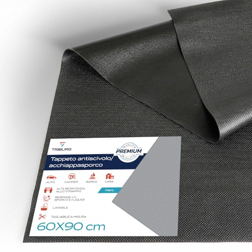 TRIBURG Tappetino universale antiscivolo 60x90 cm Impermeabile e tagliabile a misura - Tappetino per bagagliaio auto - Tappetino antiscivolo auto - Tappetino antiscivolo cassetti