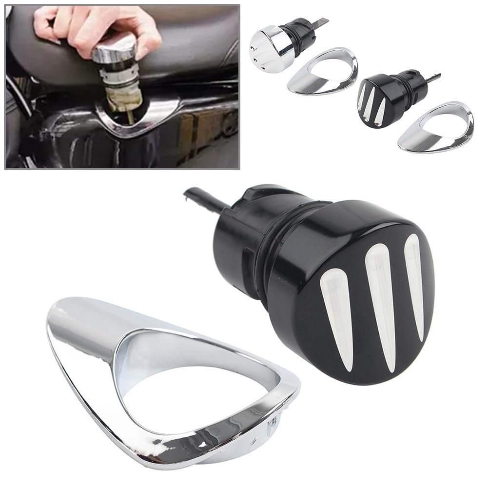 osłony akumulatora pokrywa ochronna do komory bate Pasuje Do Modeli Pasuje Do Sportster XL 883 1200 2004-2022 Prawa Motocyklowa Pokrywa Baterii Tapicerka Bezel Bagnet Wlew Zbiornika