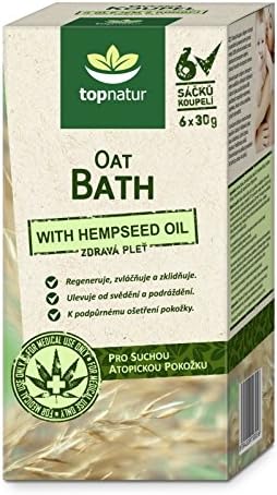 Colloidal Oatmeal Bath Soak with Hemp Oil – Natural Relief for Chicken Pox, Eczema, Dermatitis, Nappy Rash & Itchy Skin – Gentle Moisturizing Treatment for Babies, Kids & Adults