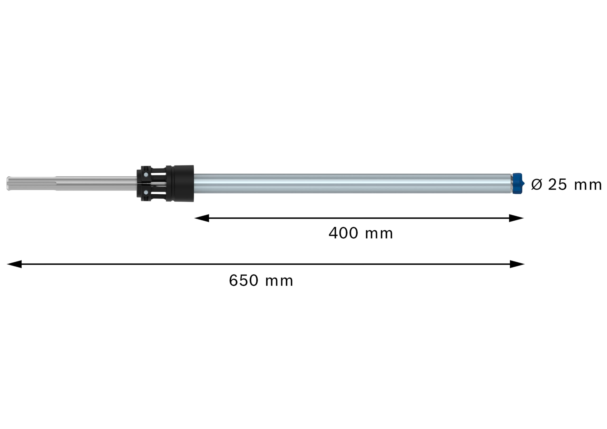 Bosch 1 x EXPERT SDS Clean max-8X wiertło udarowe do chemicznych kotwiczeń (Ø 25,00 mm, profesjonalne akcesoria do młotowiertarki)
