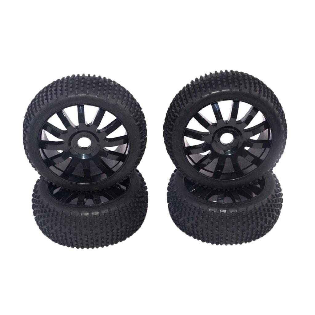 Jantes Et Pneus De Roue De Voiture Hors Route à L'échelle 1/8 pour HSP HPI Racing Car Black