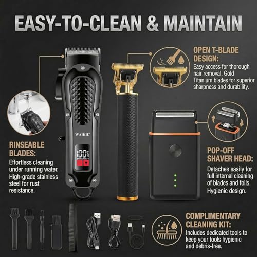 Afeitadora Eléctrica Modelo Kit para Hombre Gold miniatura 7