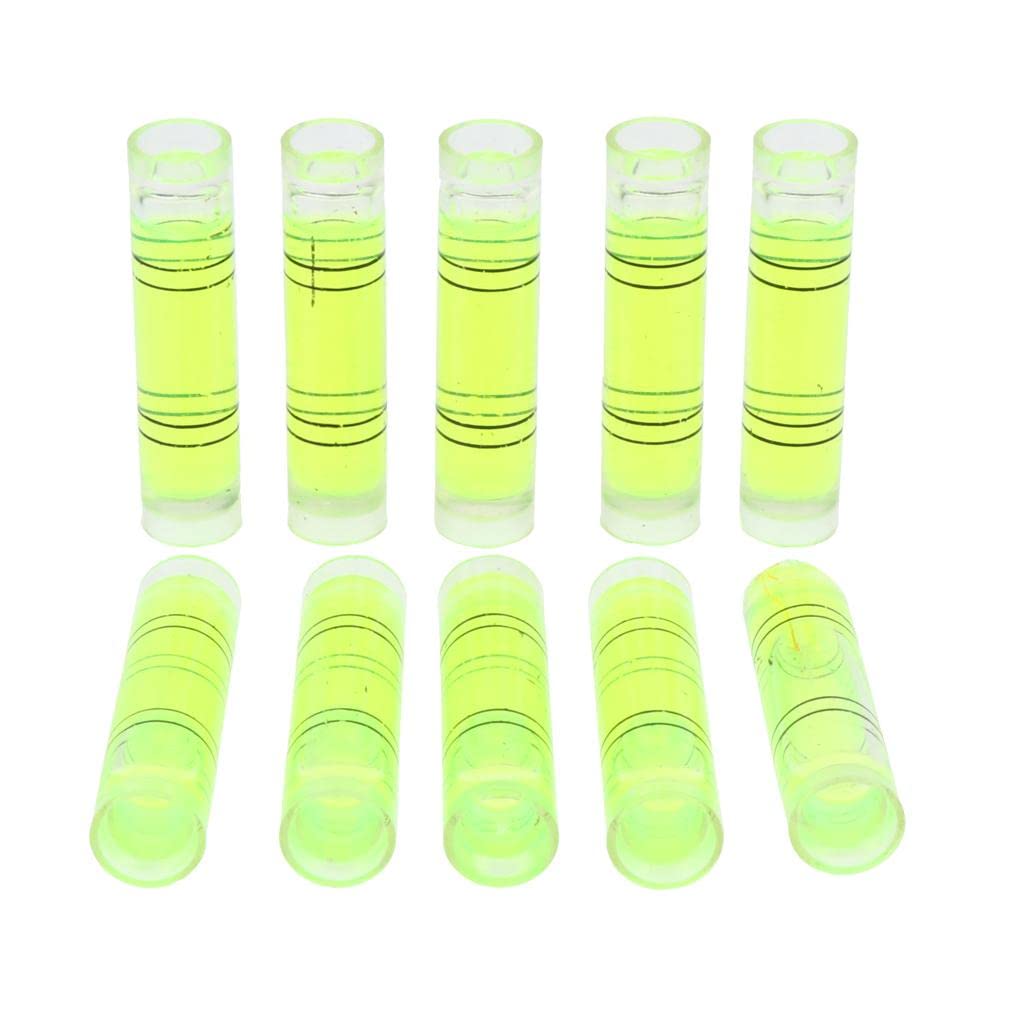 ELBME® 10pcs Acrylic Tube Bubble Spirit Level Vial Measuring Instrument Cylindrical | Authentic Collector's Piece | Rare Collectible | 10 Pieces of Mini Bubble Levels-image-32