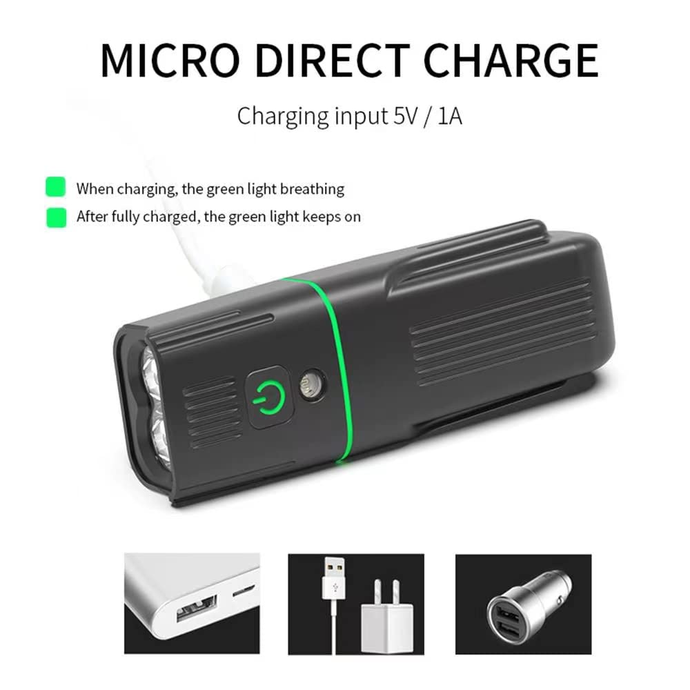 Sensor De Luz Luz De Bicicleta con Luz Trasera Roja Trasera USB Recargable LED Faro Bicicleta Lámpara Delantera Linterna
