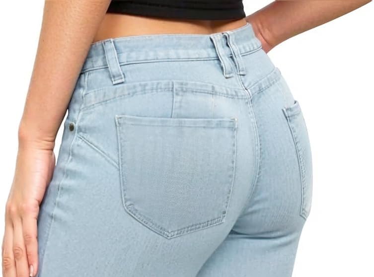 Hybrid & Company Women's Butt Lift Super Comfy Stretch Denim Capri Short Jeans - Image 5