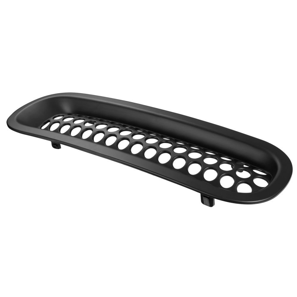 Insertos de rejilla frontal de malla negra mate para Wrangler JK 07-15 (paquete de 7)