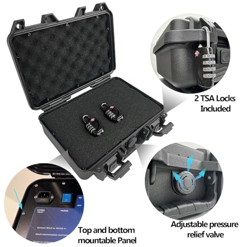 Lafenlin GUN CASES FOR PISTOLS Handgun Case Lockable-Firearm Travel Case With 2 Tsa Locks Included, Pistol Carrying Case Hard Shell, Waterproof Hard Gun Case For Pistol 12.6 X 9.41 X 4.42 Inches, Gun Storage Case With Foam thumb #1