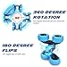 Remote Control Car, RC Cars Stunt Car, 4WD 2.4GHz Double Sided Rotating 360° Flips Vehicles, Drift High Speed Off Road Toys Car for Kids Age 6 7 8-12 Year Old Boy Toys Birthday Gifts-Blue (light blue)
