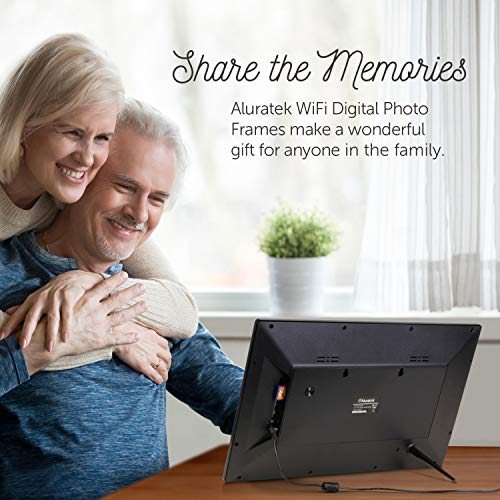 Image of Aluratek 15.6 inch WiFi Digital Photo Frame with Touchscreen IPS LCD Display & 16GB Built-in Memory, Photo /Music /Video (AWS15F) , Black
