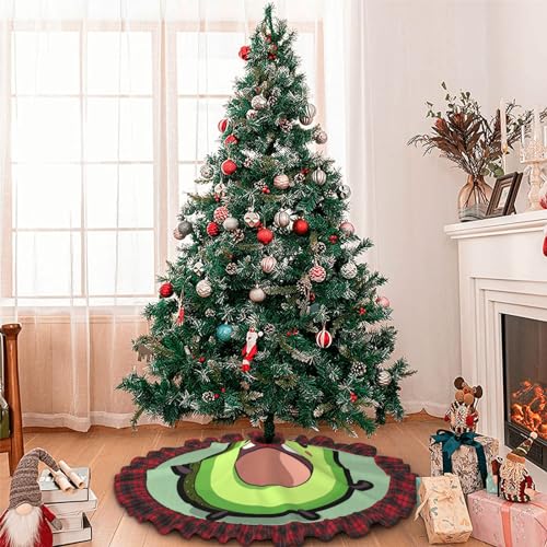Décoration de sapin de Noël rustique en tissu imprimé avocat durable - 6