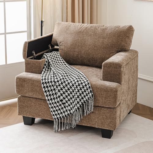 Rexulqo Accent Chair with Armrest Organizer