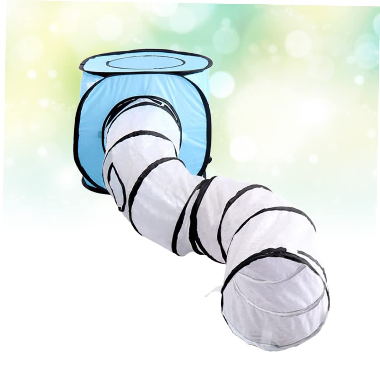 INOOMP Tunnel De Interactif pour Tunnel Pliable s Jouet pour Chaton Design Compact Bleu