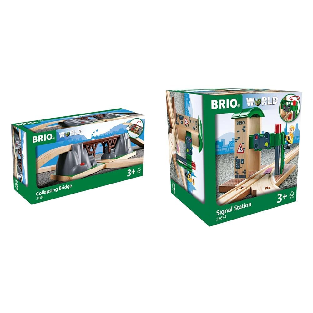 BRIO 63339100 Einsturzbrücke & World 33674 - Signal Station