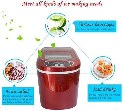 Máquina eléctrica portátil de hielo de 12 kg con tanque de 2.2 L miniatura 3