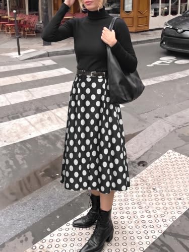 Image of Casly Lamiit A-Line Midi Skirts for Women Business Skirt