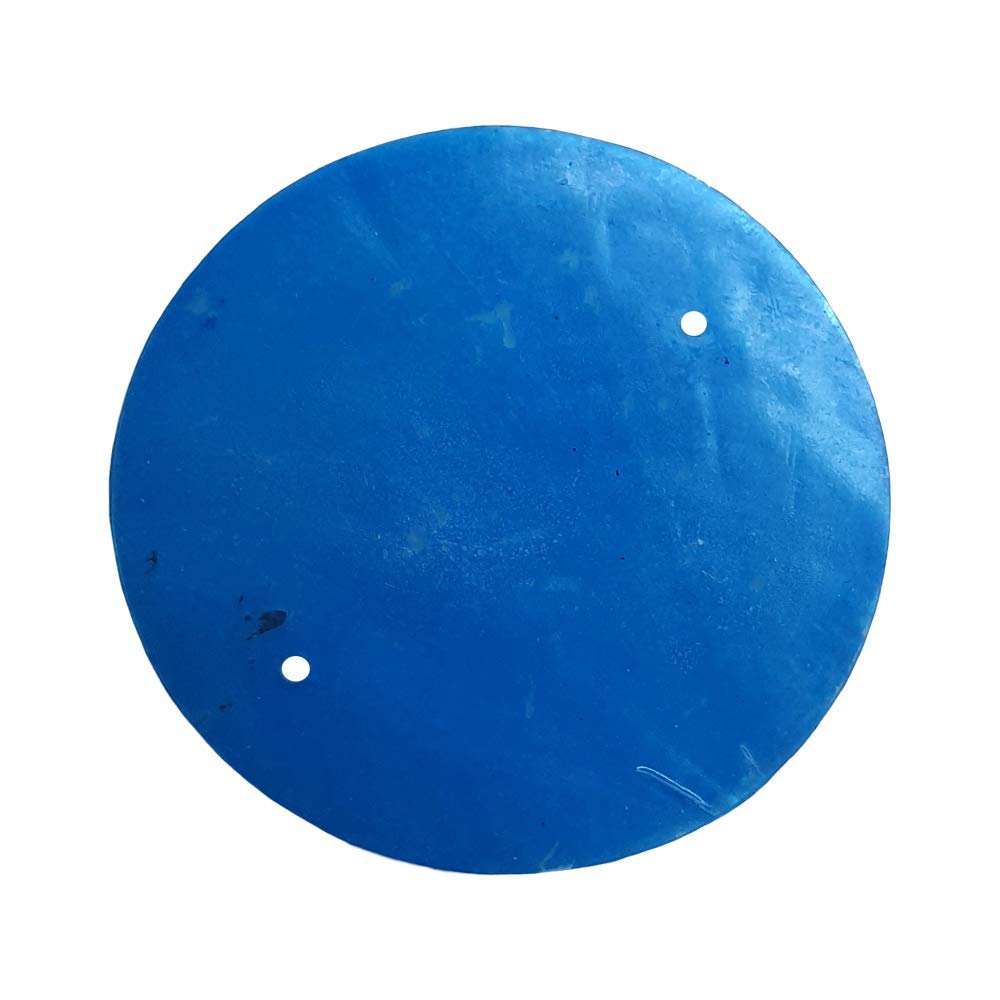 Vie Naturals Capiz Shell Discs 5cm Diameter With 2 holes - 45 Pcs (Turquoise)