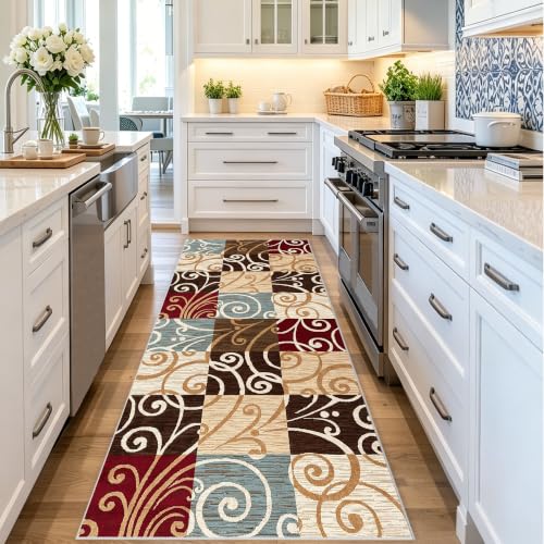 Alfombra cocina lavable de pelo corto resistente para tránsito continuo 2