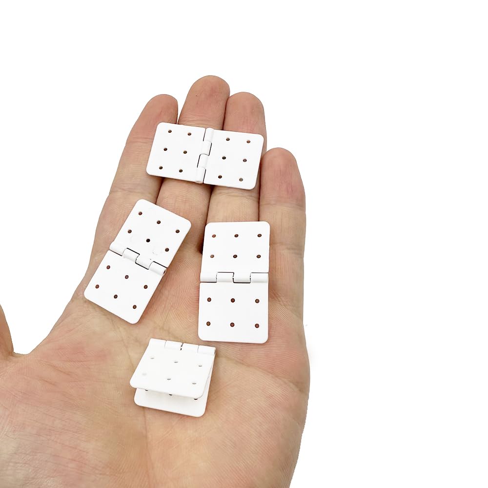 25PCS RC Airplane Pinned Nylon Hinges for RC Plane Replacement Parts Fixed Wing Model Airplane Loose-Leaf (Large 20X36mm)