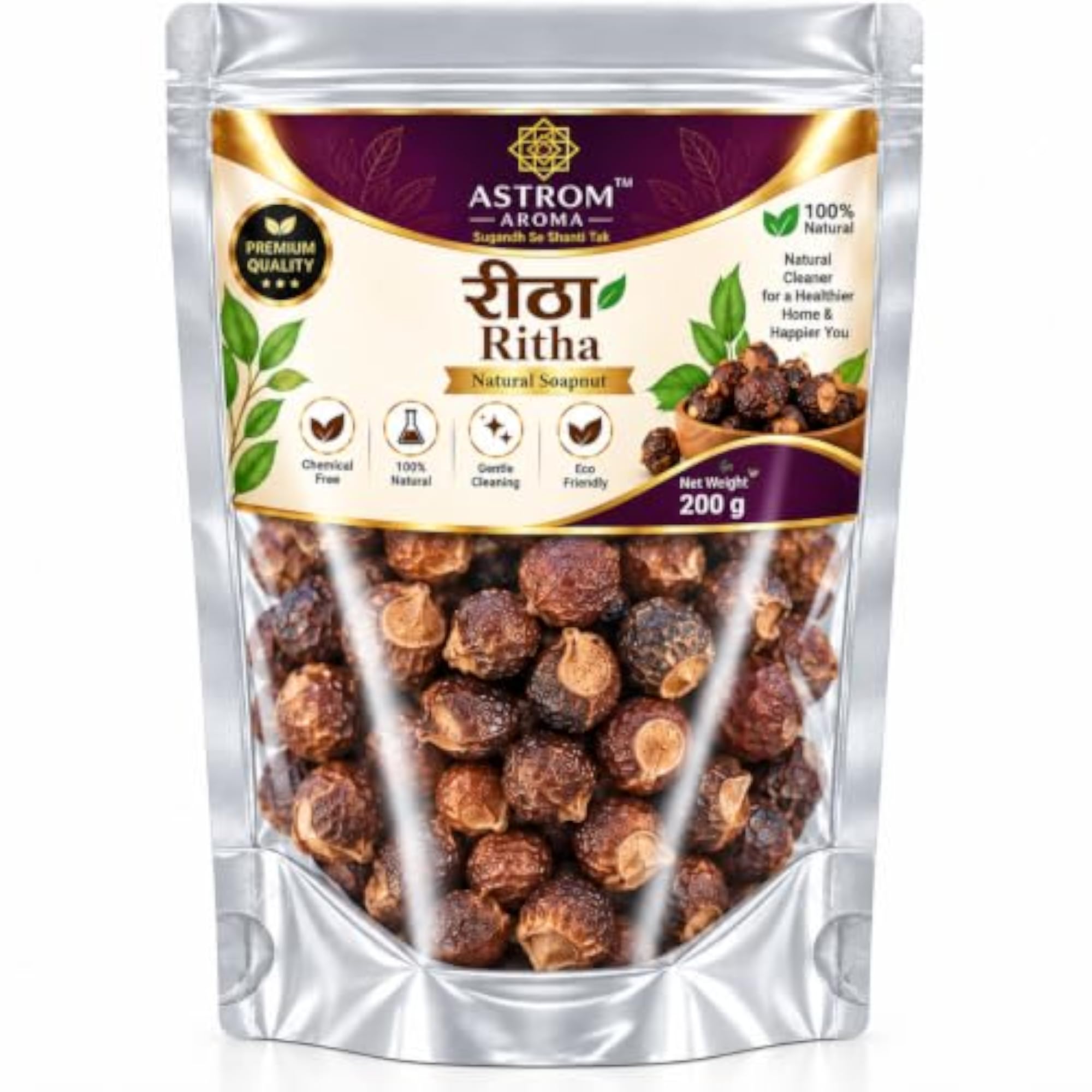 Natural Dried Reetha Soapnut for Hair Care