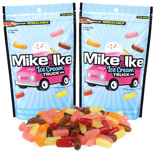 Dulces Mike and Ike Mezcla Helados 2 bolsas 10 OZ miniatura 1