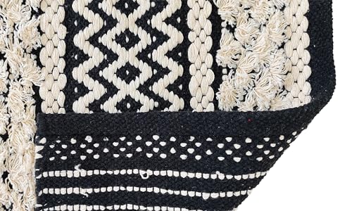 Image of inch2x5 Ft Cotton Rug Runner - Soft Handwoven Carpet for Hallway, Entryway & Bedroom Lightweight, Washable & Non-Slip Floor Mat