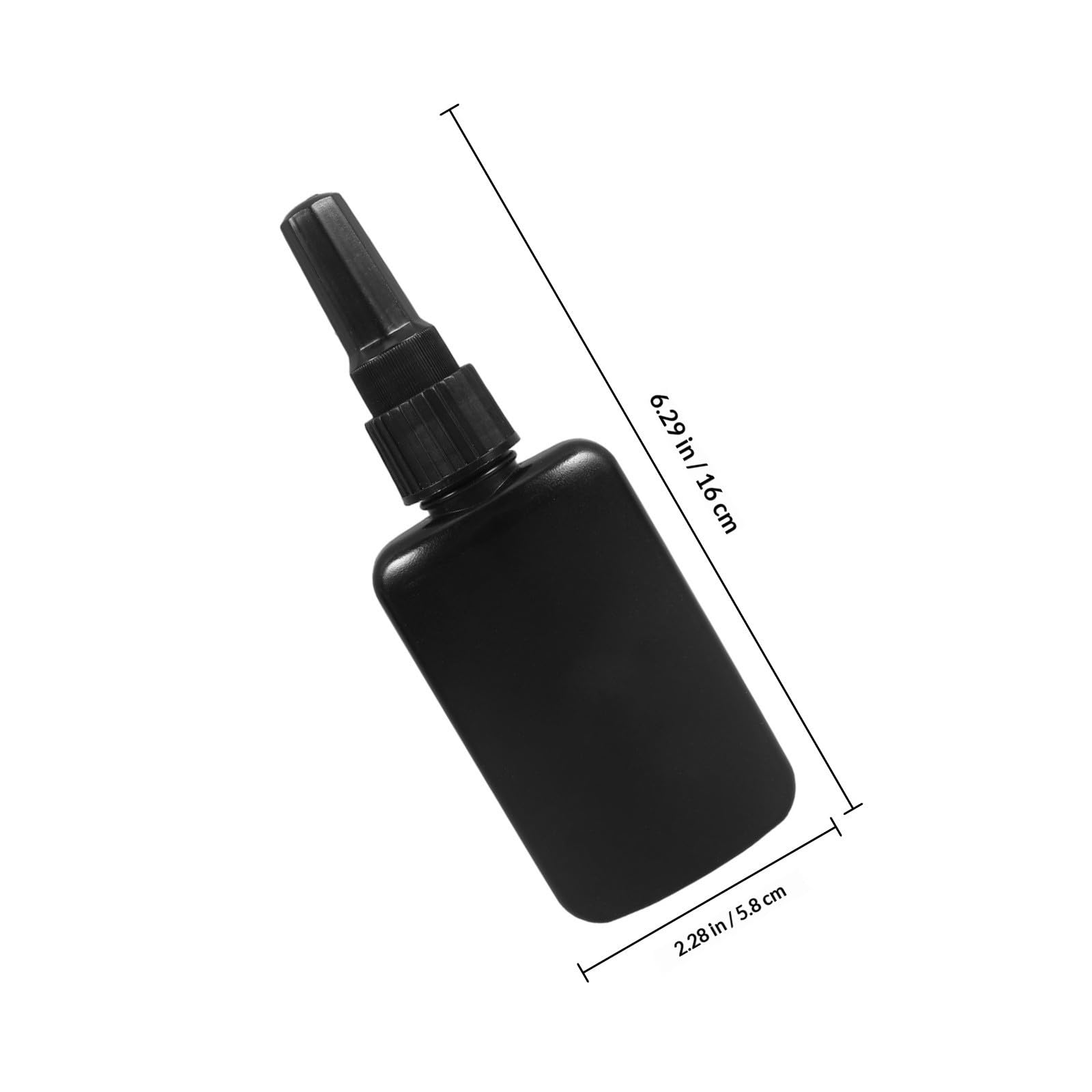 Alasum 3 Schwarze Quetschflaschen Lichtundurchlässig und Tragbar mit Präzisionsspitze aus Hdpe 50 Ml Zufällige Farbe für Kleber und Farbstoffe bei Selbstgemacht Projekten