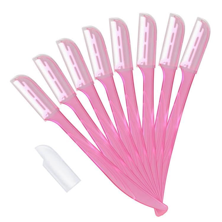 Miniatura 7 de FIIJ - Herramienta de retoque exfoliante dermaplaning, rasuradora facial y de cejas con cubierta de precisión, 3 unidades  Maquinilla de afeitar