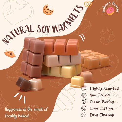 ARVIDSSON Scented Wax Melts, Bakery Soy Wax Melts Cubes for Wax Warmer, Fall Scented Wax Melts, Strong Scent Autumn Fragrance Wax Tarts - Pumpkin Pie, Apple Cinnamon, Vanilla Cupcake and More - Image 6