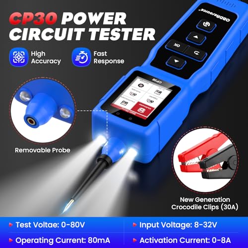 Image of OBDResource Circuit Tester Automotive, Power Circuit Probe Tester, Car Fuse Tester, 0-80V DC Test Light Short Circuit Finder, CP30 Auto Electrical Circuit Tester, Automotive Tool