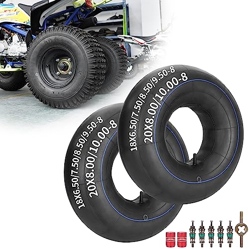Chambres à air 18x6.50-8 18x7.50-8 20x8.00-8 20x10.00-8 pour VTT quad kart mini-moto tracteur à gazon souffleuse à neige voiturette de golf remorque de...