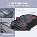 Padded Hail Protector Car Cover Custom Fit for VW T-Cross, Anti Hail Blanket Outdoor Heavy Duty Waterproof Hailproof All Weather Full Car Covers -xh43