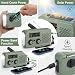 Notfallradio mit Handkurbel & 2000 mAh Powerbank – Kurbelradio für Stromausfall, AM/FM/SW, SOS-Alarm, LED-Licht & Kopfhörer, Tragbares Survival Radio für Camping & Wohnmobil (Grün)