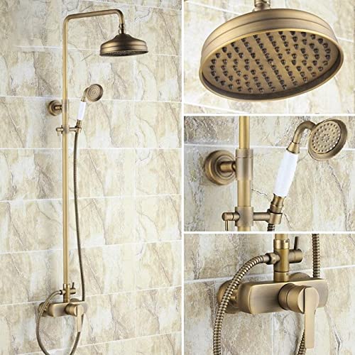 Douche de pluie ronde en laiton rétro pour créer une salle de bains ancienne et relaxante
