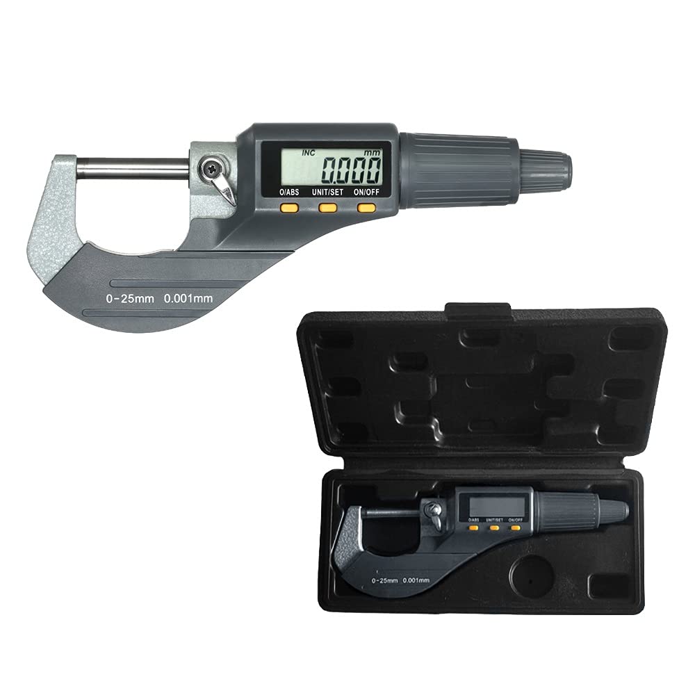 Cyfrowy mikrometr 0-25mm elektroniczny cyfrowy mikrometr zewnętrzny 0.001mm głębokość mikrometr wysoka precyzja mikrometr zacisk