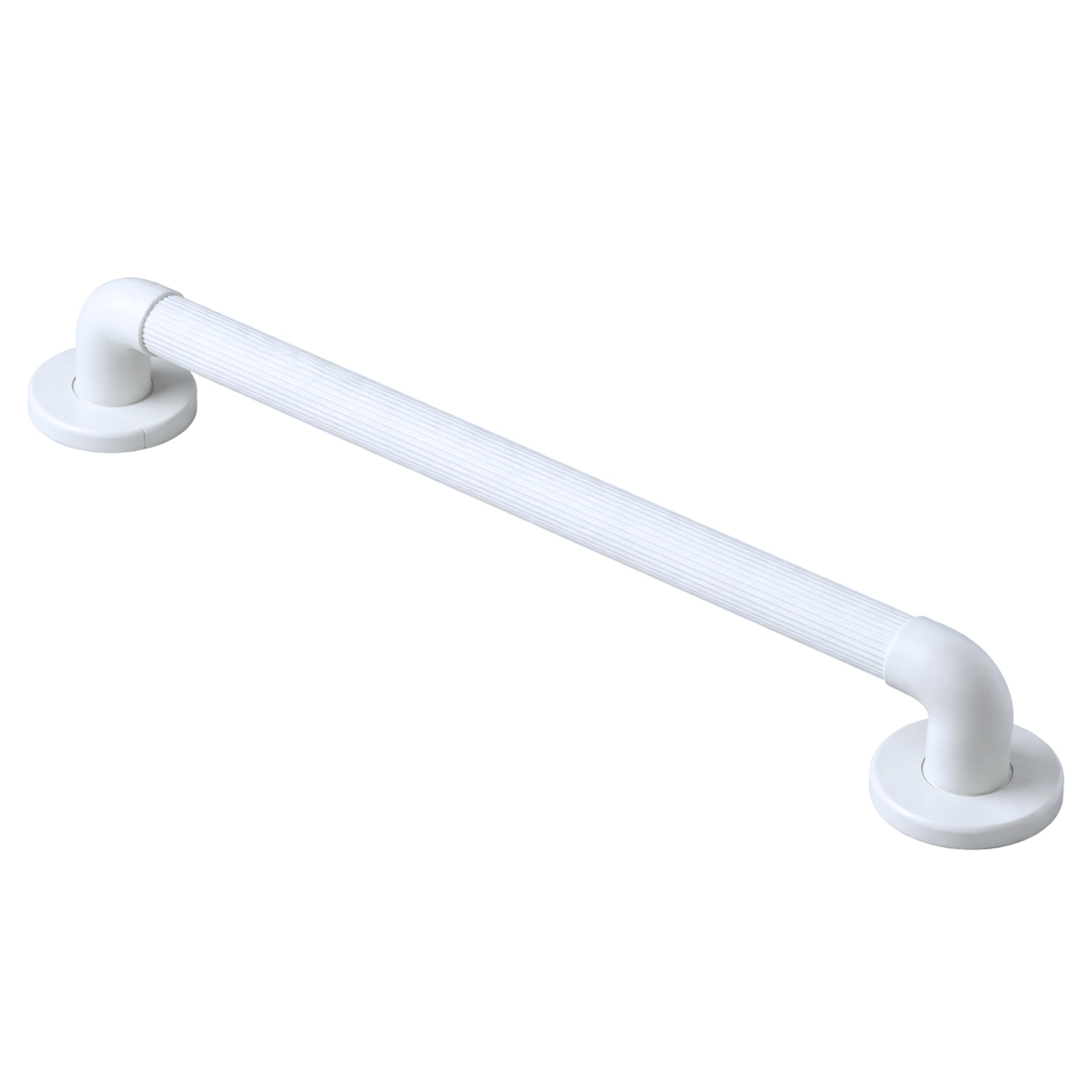 Homecraft Moulded Fluted Grab Rail, Durable PVC Safety Rail and Mobility Aid for Bathroom for Elderly, Disabled and Handicapped Users, Indoor and Outdoor Attachment, 45.7cm
